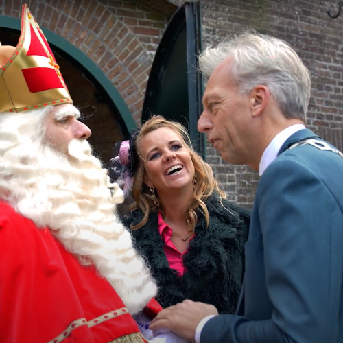 Sinterklaas en de burgemeester